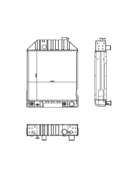 Radiador New Holland Series 10-30-40-100-1000 Adaptable