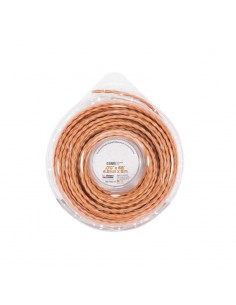 hilo de nylon de 4,3 mm 21 m de torsión aluminio trenzado naranja