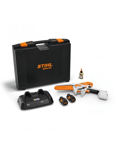 Mini Sierra Stihl Batería GTA 30.0 con 2 baterías AS 2 + AL 5-2