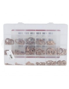 Caja surtida de 415 arandelas de cobre