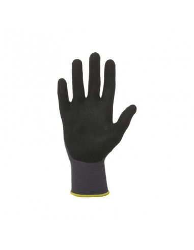 Guantes de trabajo nailon gris L 25cm talla 9/L