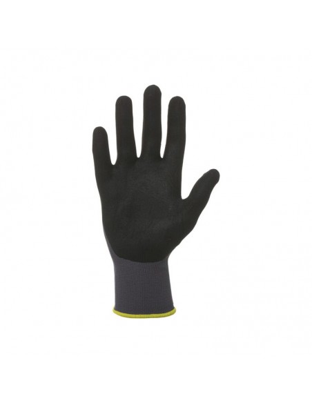 Guantes de trabajo nailon gris L 25cm talla 9/L