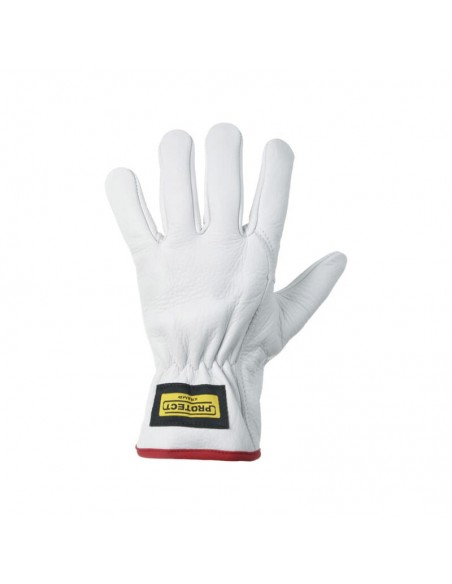 Guantes de trabajo versátiles 3.008 blanco cuero talla 2XL (11)