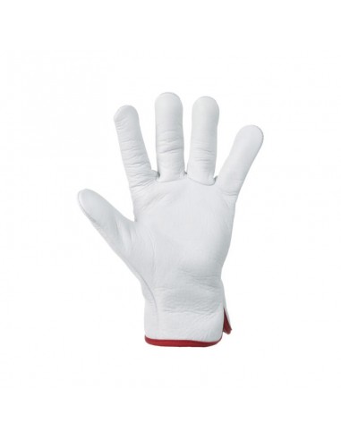 Guantes de trabajo versátiles 3.008 blanco cuero talla 2XL (11)