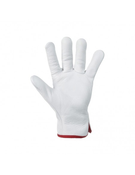 Guantes de trabajo versátiles 3.008 blanco cuero talla 2XL (11)