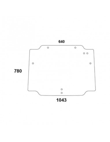 cristal trasero New Holland TN75F-TN90F Adaptable