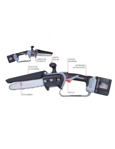 motosierra de bateria arvipo ms 37 +2 bat 5ah