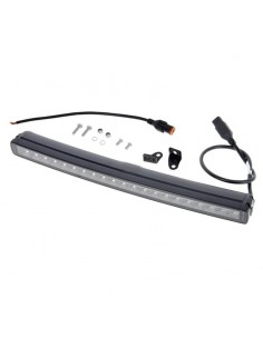 barra de luz de trabajo led, 105 w, 8820 lm, rectangular, 12/24 v, blanco/naranja, 525,5 x 40 x 54,4 mm enchufe deutsch,