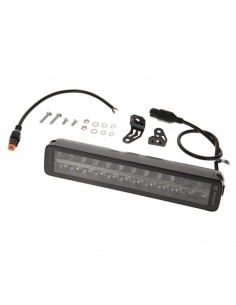 barra de luz de trabajo led, 120 w, 10080 lm, rectangular, 12/24 v, blanco/naranja, 357 x 70 x 67 mm enchufe deutsch, ha