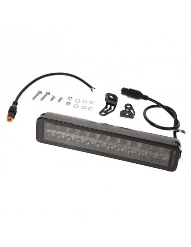 barra de luz de trabajo led, 120 w, 10080 lm, rectangular, 12/24 v, blanco/naranja, 357 x 70 x 67 mm enchufe deutsch, ha