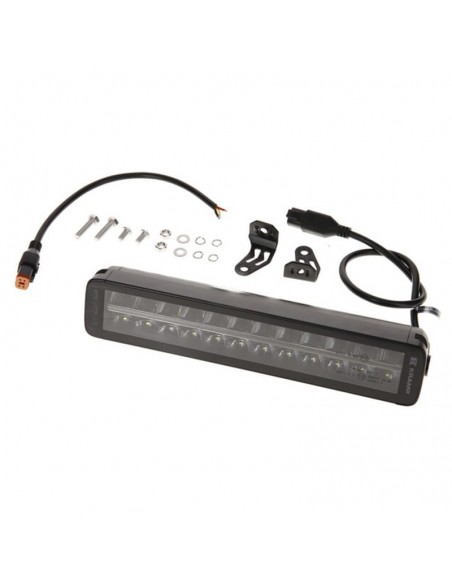 barra de luz de trabajo led, 120 w, 10080 lm, rectangular, 12/24 v, blanco/naranja, 357 x 70 x 67 mm enchufe deutsch, ha