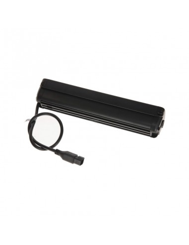 barra de luz de trabajo led, 120 w, 10080 lm, rectangular, 12/24 v, blanco/naranja, 357 x 70 x 67 mm enchufe deutsch, ha
