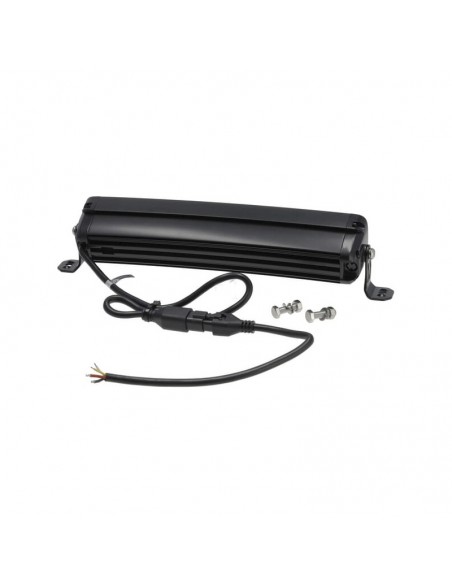 barra de luz de trabajo led, 120 w, 10080 lm, rectangular, 12/24 v, blanco/naranja, 358,4 x 70 x 78,6 mm enchufe deutsch