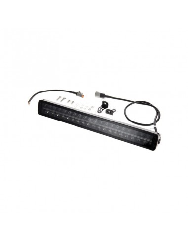 barra de luz de trabajo led, 200 w, 16800 lm, rectangular, 12/24 v, blanco/naranja, 561 x 70 x 67 mm enchufe deutsch, ha