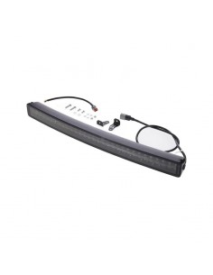 barra de luz de trabajo led, 300 w, 25200 lm, rectangular, 12/24 v, blanco/naranja, 814,9 x 70 x 78,6 mm enchufe deutsch