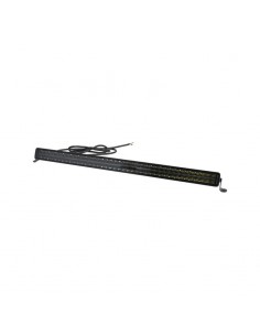 barra de luz de trabajo led, 400 w, 33600 lm, rectangular, 12/24 v, blanco/naranja, 1076 x 70 x 67 mm haz de luz combina
