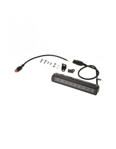 barra de luz de trabajo led, 45 w, 3780 lm, rectangular, 12/24 v, blanco/naranja, 246 x 40 x 54 mm enchufe deutsch, haz
