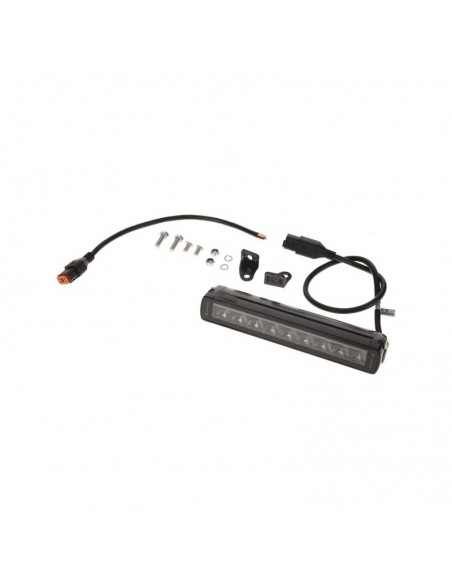 barra de luz de trabajo led, 45 w, 3780 lm, rectangular, 12/24 v, blanco/naranja, 246 x 40 x 54 mm enchufe deutsch, haz