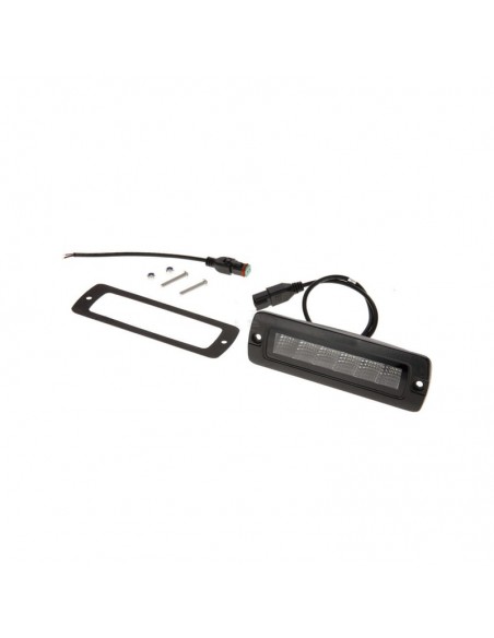 faro de trabajo led indirecto, 30 w, 2880 lm, rectangular, 12/24 v, blanco, 157 x 49,7 x 60 mm enchufe deutsch, luz de p