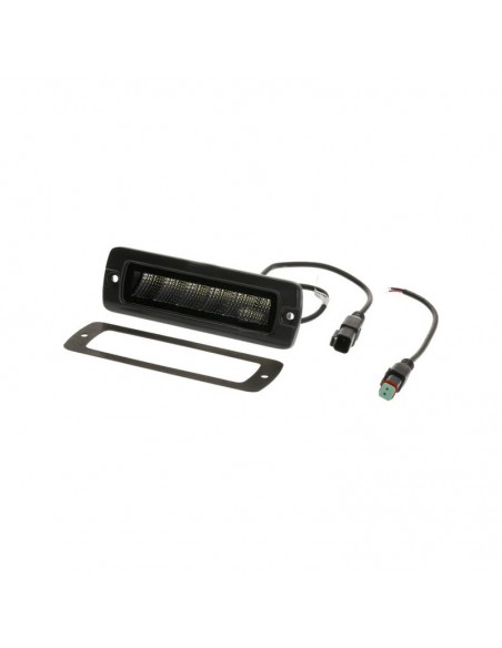 faro de trabajo led indirecto, 30 w, 2880 lm, rectangular, 12/24 v, blanco, 157 x 49,7 x 60 mm enchufe deutsch, luz de p