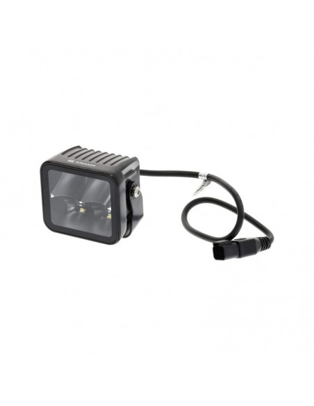 faro de trabajo led indirecto, 40 w, 4800 lm, cuadrado, 12/24 v, blanco, 81 x 82,5 x 67,5 mm enchufe deutsch, haz de luz