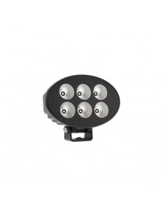 faro de trabajo led, 36w, 3500lm, ovalado, 12/24v, 155x105x58mm, flood, 6led's, serie black