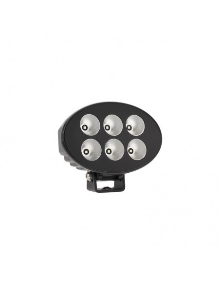 faro de trabajo led, 36w, 3500lm, ovalado, 12/24v, 155x105x58mm, flood, 6led's, serie black