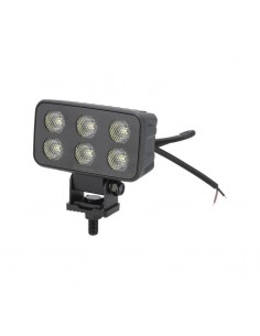 faro de trabajo led, 60 w, 4630 lm, rectangular, 12/24 v, blanco, 115 x 65 x 47 mm enchufe deutsch, luz de proyección, 1