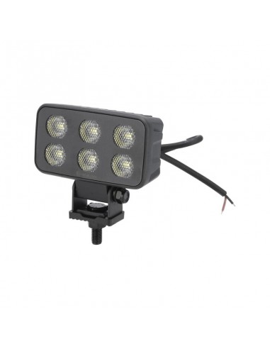 faro de trabajo led, 60 w, 4630 lm, rectangular, 12/24 v, blanco, 115 x 65 x 47 mm enchufe deutsch, luz de proyección, 1