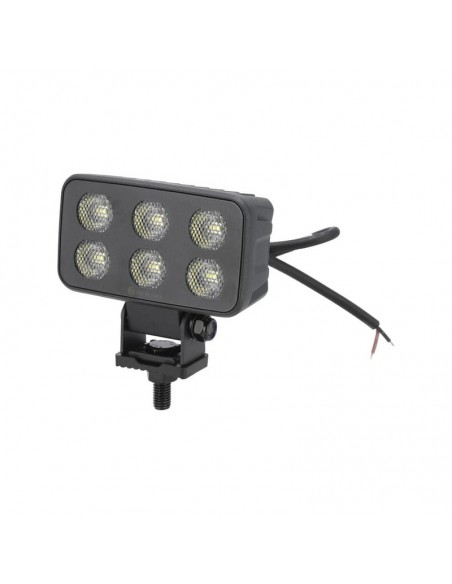faro de trabajo led, 60 w, 4630 lm, rectangular, 12/24 v, blanco, 115 x 65 x 47 mm enchufe deutsch, luz de proyección, 1