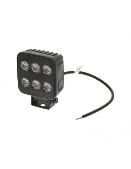 faro de trabajo led, 60 w, 6600 lm, cuadrado, 12/24 v, blanco, 92 x 109,5 x 51,1 mm enchufe deutsch, luz de proyección,