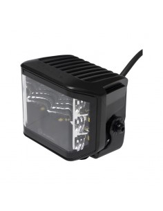 faro de trabajo led, 70w, 8400 lm, cuadrado, 12/24v, blanco, 97x77x75mm enchufe deutsch, proyector, 10led's