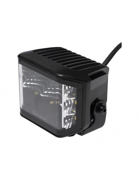 faro de trabajo led, 70w, 8400 lm, cuadrado, 12/24v, blanco, 97x77x75mm enchufe deutsch, proyector, 10led's