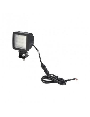 faro de trabajo led, 76w, 11970lm, cuadrado, 10/30v, 95x77x131mm, deutsch enchufe, haz luminoso, cabeza giratoria