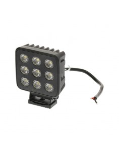 faro de trabajo led, 90 w, 6800 lm, cuadrado, 12/24 v, blanco, 108 x 120,7 x 52,7 mm enchufe deutsch, luz de proyección,