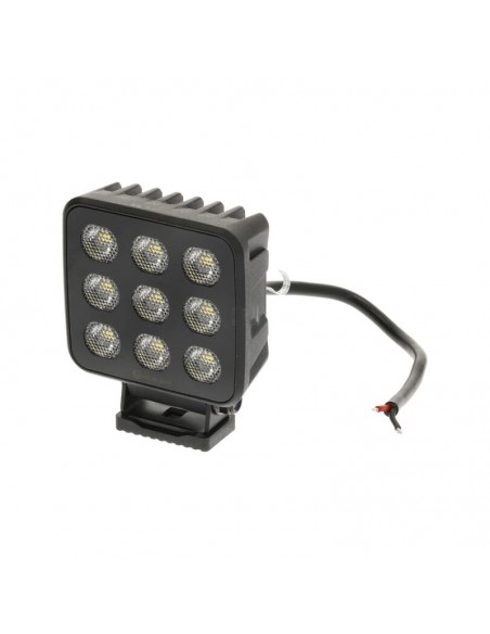 faro de trabajo led, 90 w, 6800 lm, cuadrado, 12/24 v, blanco, 108 x 120,7 x 52,7 mm enchufe deutsch, luz de proyección,