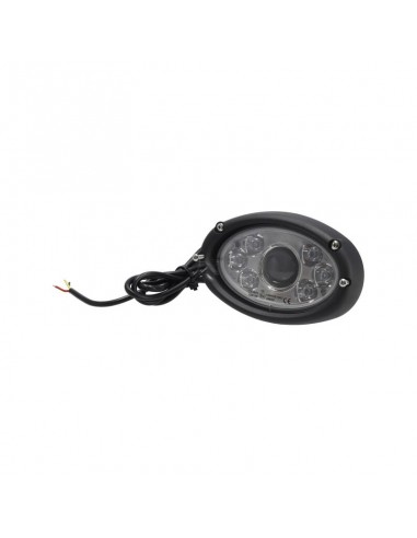 faro led, 20/24w, oval, 10/30v, 166x106.2x97.5mm, luz larga/baja, cable abierto de 3 polos montaje empotrado
