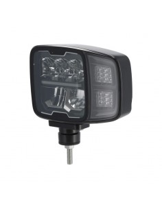 faro led, rectangular, 12/24 v, 220 x 197,2 x 80,5 mm, calefactado, luz de carretera/luz de cruce, anti-nieve, izquierdo