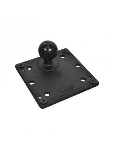 base cuadrada vesa de 75 y 100 mm, bola c/1,5"