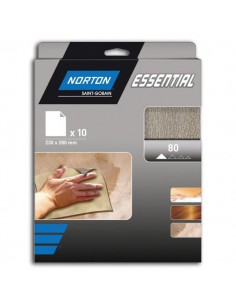 66623379851 - Papel de Lija 230x280 mm. K80 10 Unidades