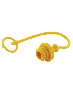 TM12LG - Tapón Hidráulico Antipolvo 1/2" Macho Amarillo