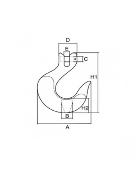 WA10 - Gancho de Horquilla 3/8"