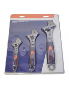 88600GP - Juego de Llaves de moleta 6"/8"/10"