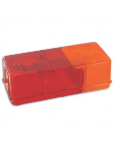 9EL112743001 - Cristal Luz Trasera Derecha Hella 170x75 mm 12/24 V