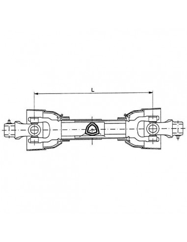 PTO50T710GP - Árbol de Cardán 710 mm PTO50