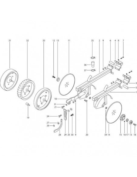 AC687231 - Kverneland Brida Abrazadera para Tubos Sembradora AC687231 - Kverneland Brida Abrazadera para Tubos Sembradora