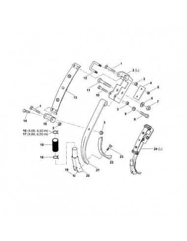 AC430807 - Kverneland Ballesta TS 370x60 mm. Sembradora AC430807 - Kverneland Ballesta TS 370x60 mm. Sembradora