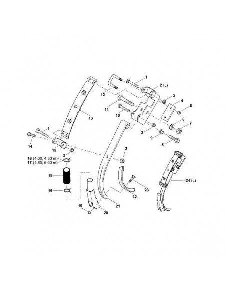 AC430807 - Kverneland Ballesta TS 370x60 mm. Sembradora AC430807 - Kverneland Ballesta TS 370x60 mm. Sembradora