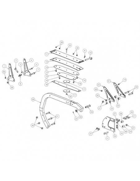 KK057068R - Kverneland Chapa Ballesta Nº 5 Vertedera