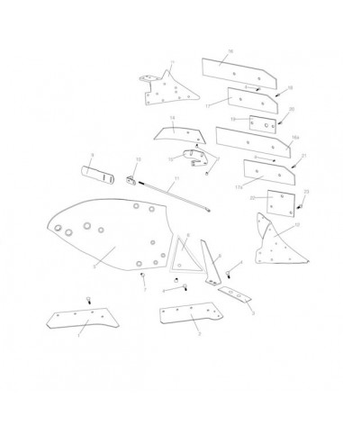 KK063015 - Kverneland Reja 16" Derecha Vertedera